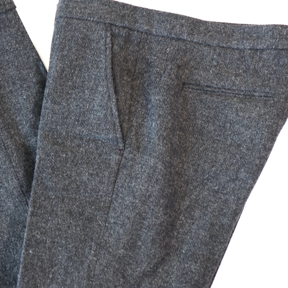Mid-rise wool slacks (lined) w/tapered cuffed legs - Picture 4 of 10
